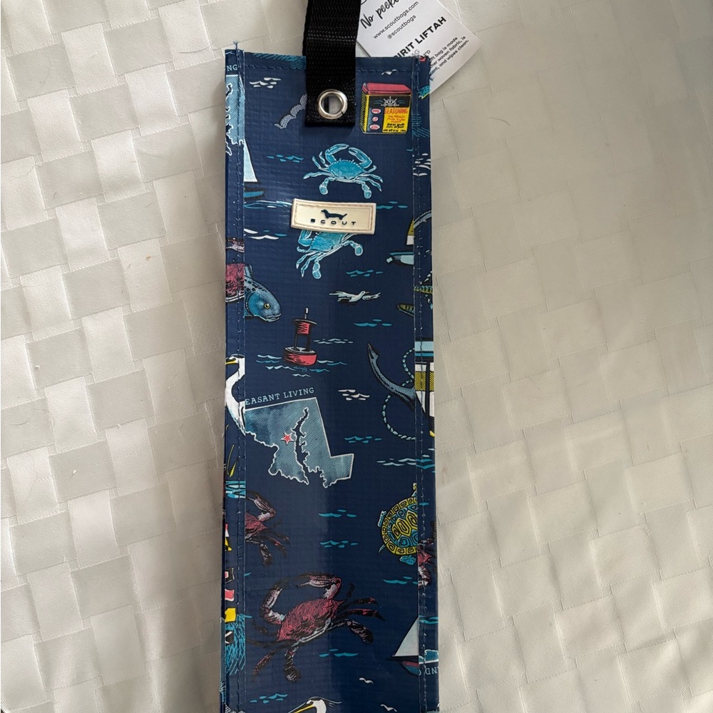 Scout MD Blue Crab Print Tote